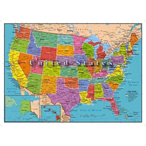 Rompecabezas de mapa de los Estados Unidos de América con_1