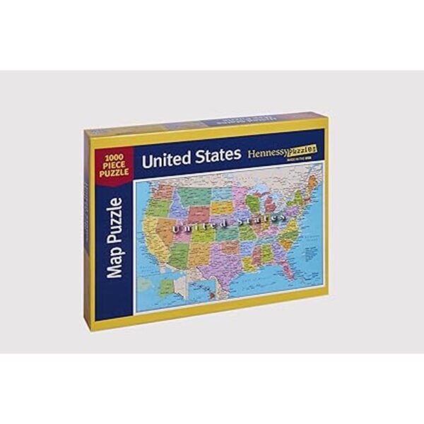 Rompecabezas de mapa de los Estados Unidos de América con_2