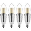 Bombilla para candelabro LED Bogao pack de 4 bombilla