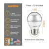 Sunlite 40289 Bombilla LED G16 Global 7 vatios