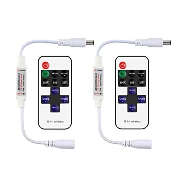 RGBZONE paquete de 2 controles remotos RF mini para luces_1