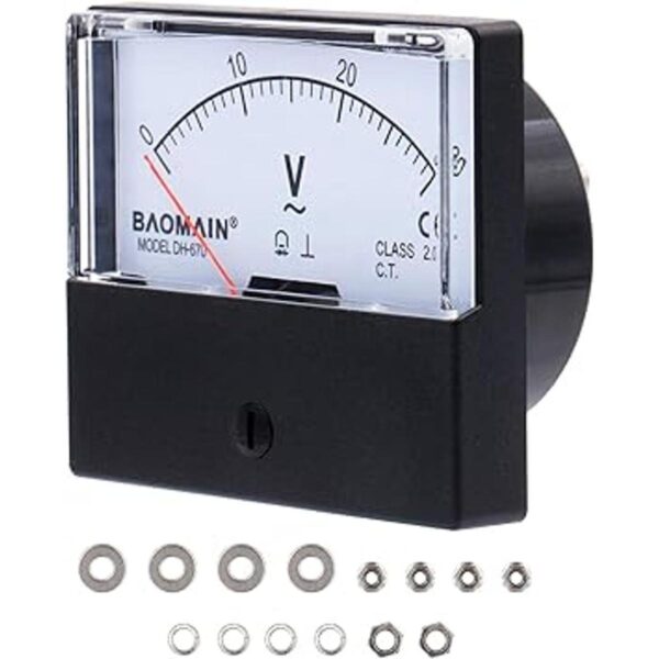 Baomain voltímetro DH670 AC 0 30 V Clase 2.5 rectangular_3