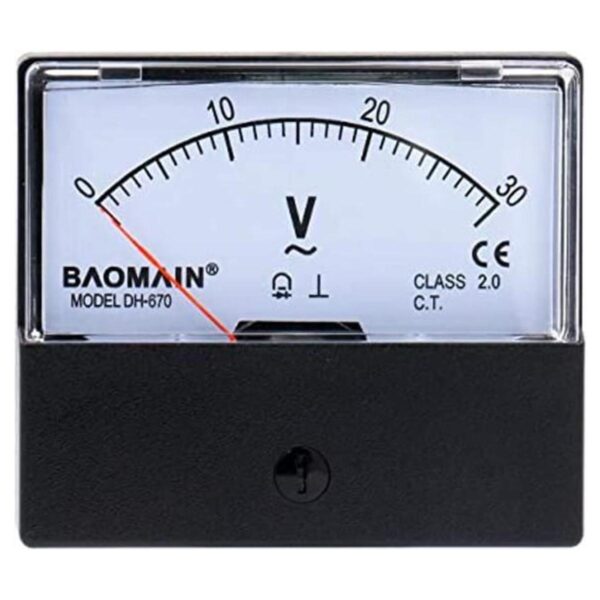 Baomain voltímetro DH670 AC 0 30 V Clase 2.5 rectangular_1