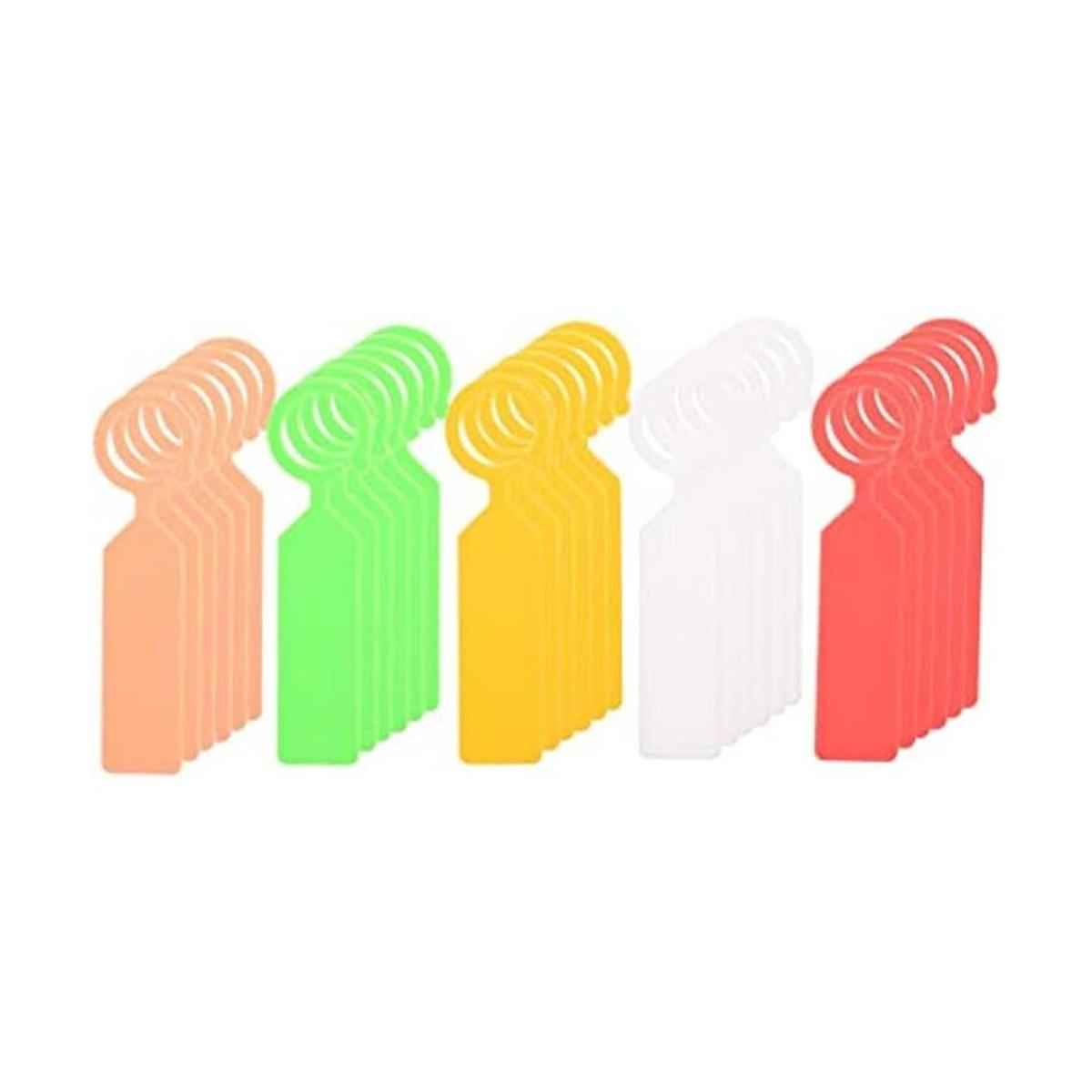 Cosmos 100 Pcs 5 Colors Thick Plastic Plant Tree Hanging
