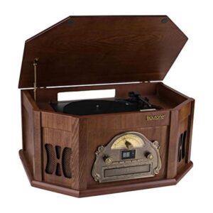 Boytone BT25MB Sistema estéreo de tocadiscos clásico de_1