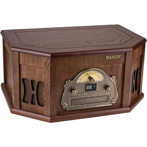 Boytone BT25MB Sistema estéreo de tocadiscos clásico de_2