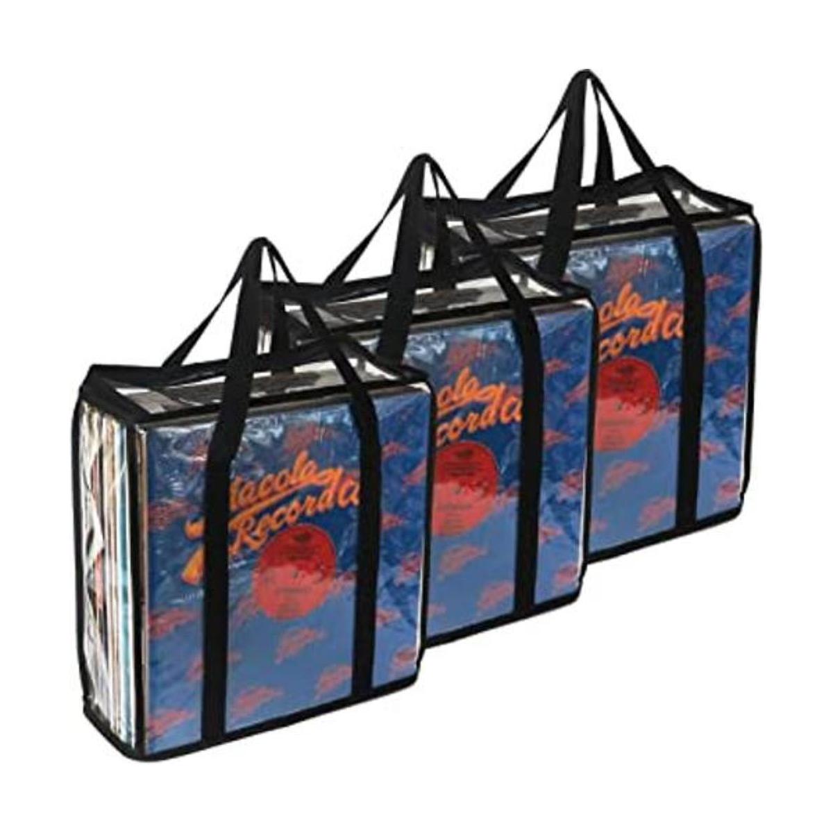 Evelots Paquete de 3 bolsas de almacenamiento de discos de