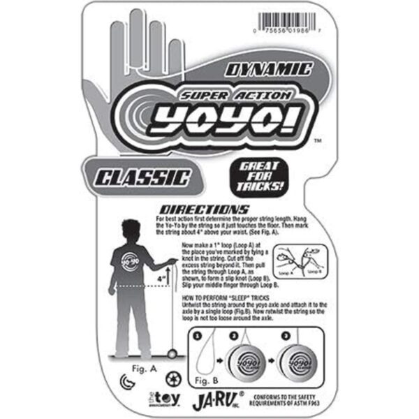 JARU Juego clásico de Yoyo Yoyo profesional para niños y_6