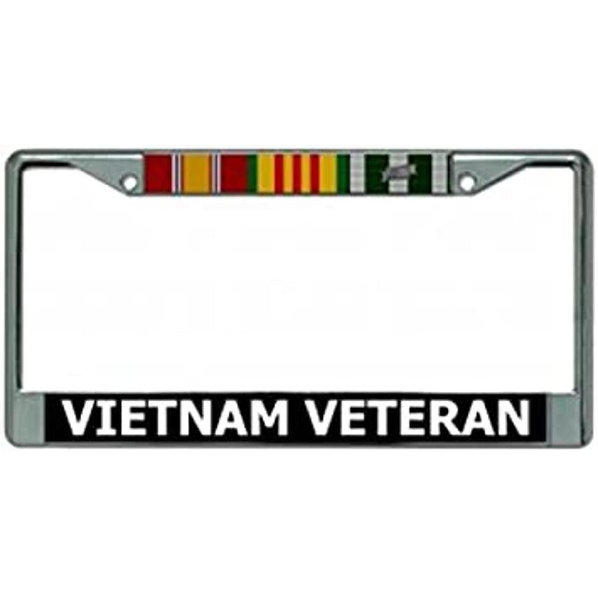 Marco para placa de vehículo de veteranos de Vietnam