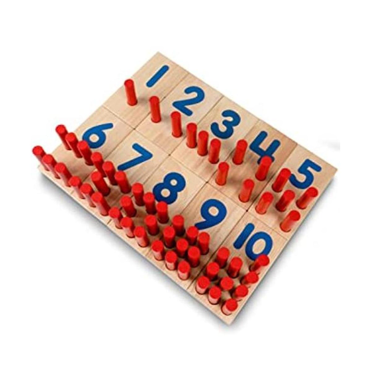 Tableros numéricos de madera Excellerations de 2.5 x 5