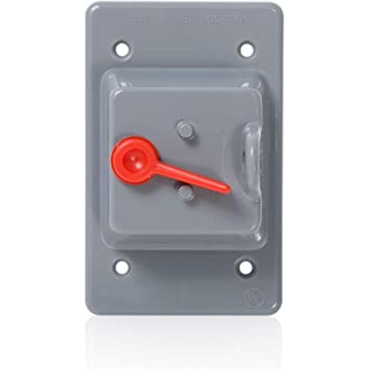 Leviton wp1sgy Cubierta impermeable de plástico Flat