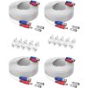 SANNCE 4 Pack 100 ft pies Video Cables de alimentación_1