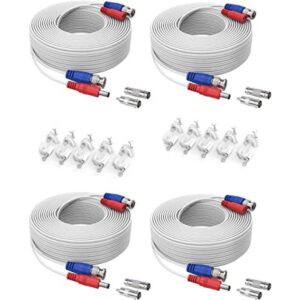 SANNCE 4 Pack 100 ft pies Video Cables de alimentación_1