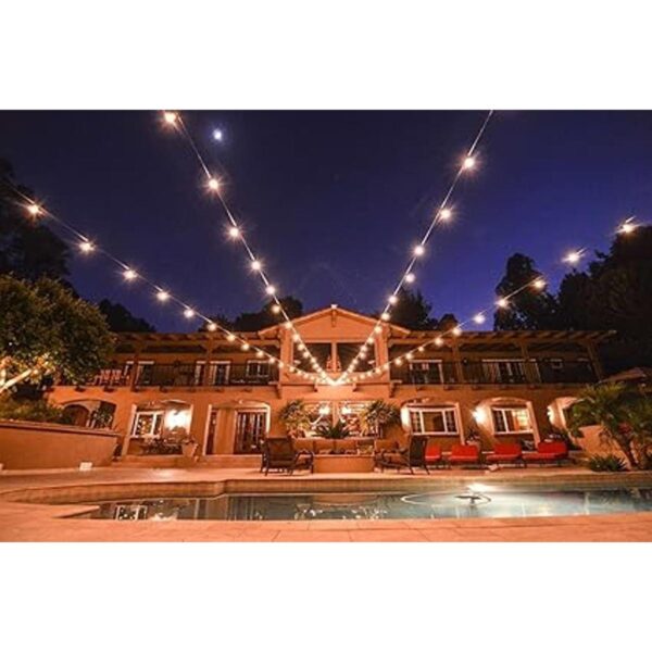 Iluminación LED Patio cuerdas de luz de grado comercial