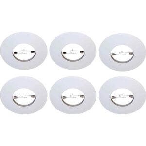 Paquete de 6 anillos de metal abierto para luz empotrada_1