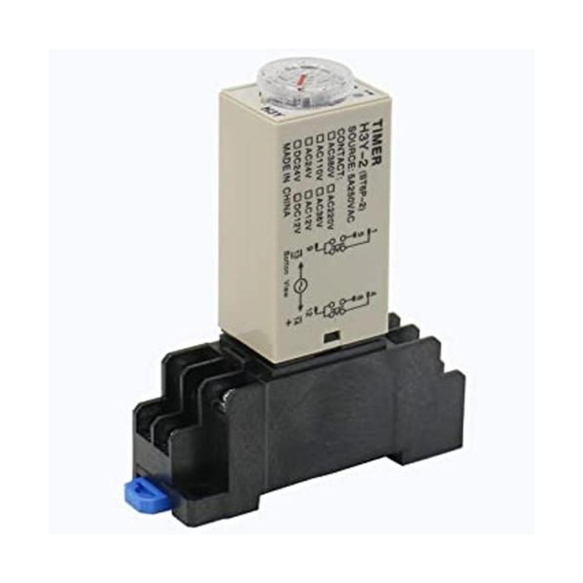 Baomain DC 12 V H3Y2 tiempo demora relé estado sólido