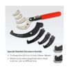 FIRSTINFO Llave inglesa universal ajustable con 11 piezas