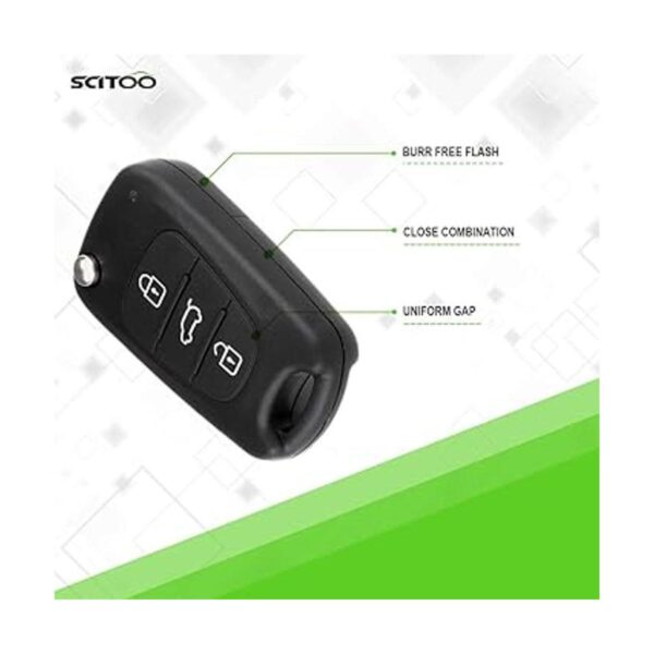 SCITOO 2 piezas de 3 botones para llavero de entrada sin_5