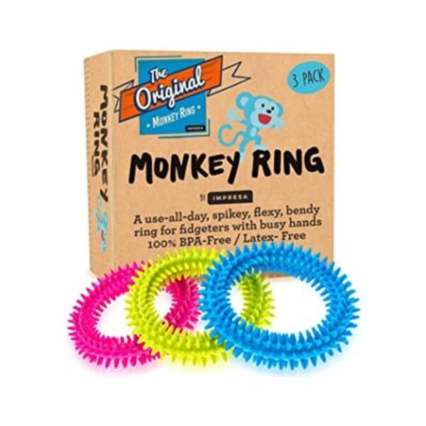 Anillo sensorial con puntas Pulsera antiestrés paquete_1