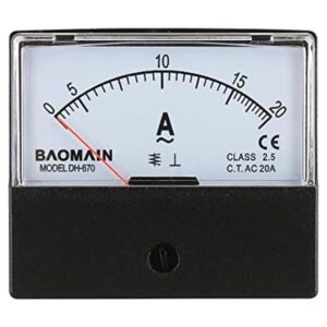 Baomain amperímetro DH670 AC 0 20 A rectangular Ampere_1