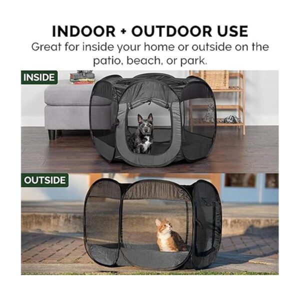 Furhaven IndoorOutdoor Pop Up Exercise Playpen Pet Tent_5