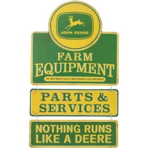 Open Road Brands John Deere Farm Equipment Letrero de_1