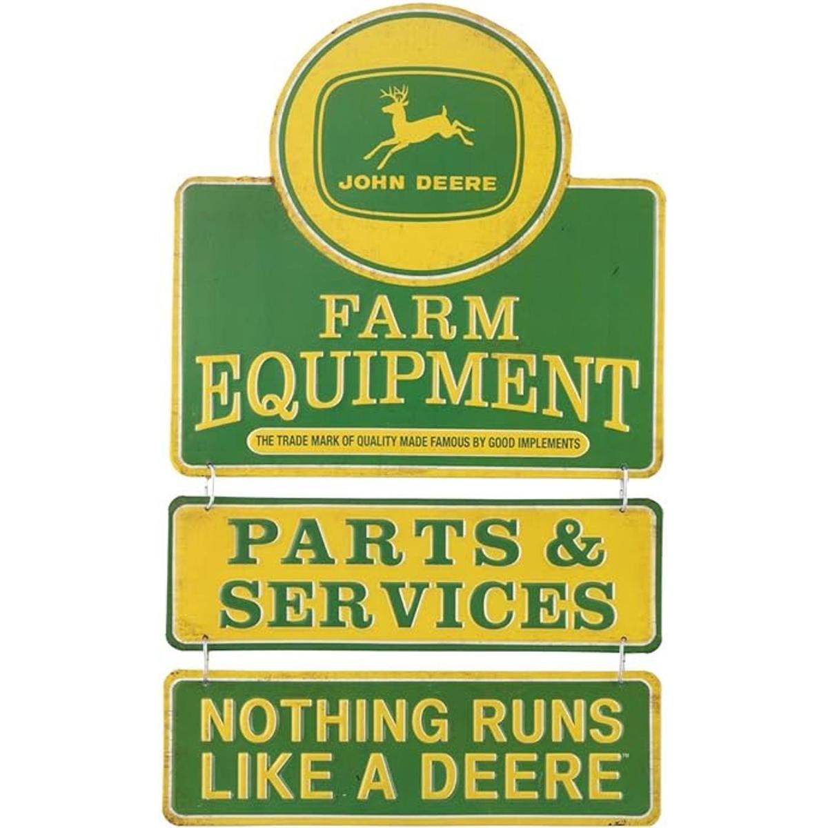 Open Road Brands John Deere Farm Equipment Letrero de