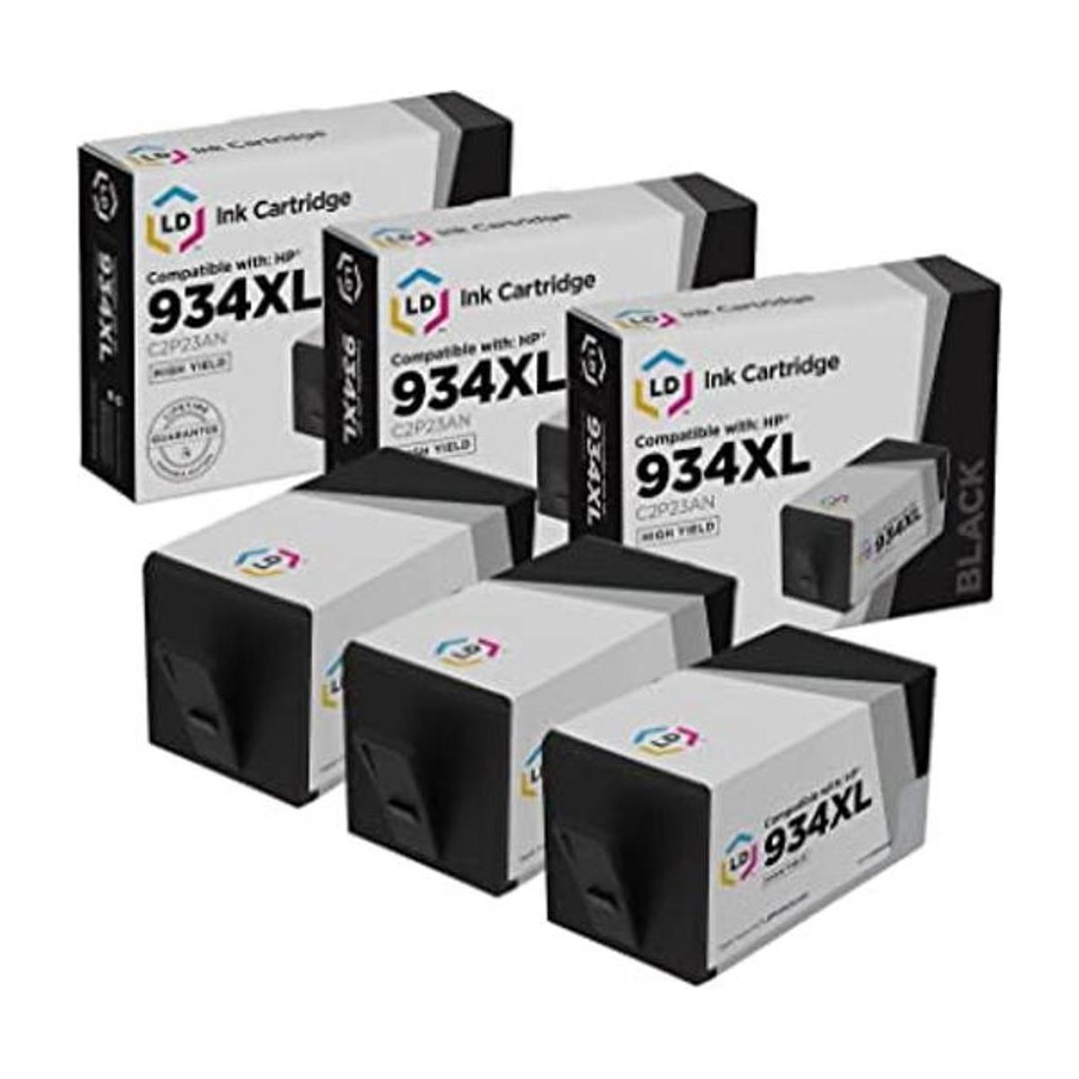 LD Cartuchos de tinta Remanufactured Reemplazos 4pk para