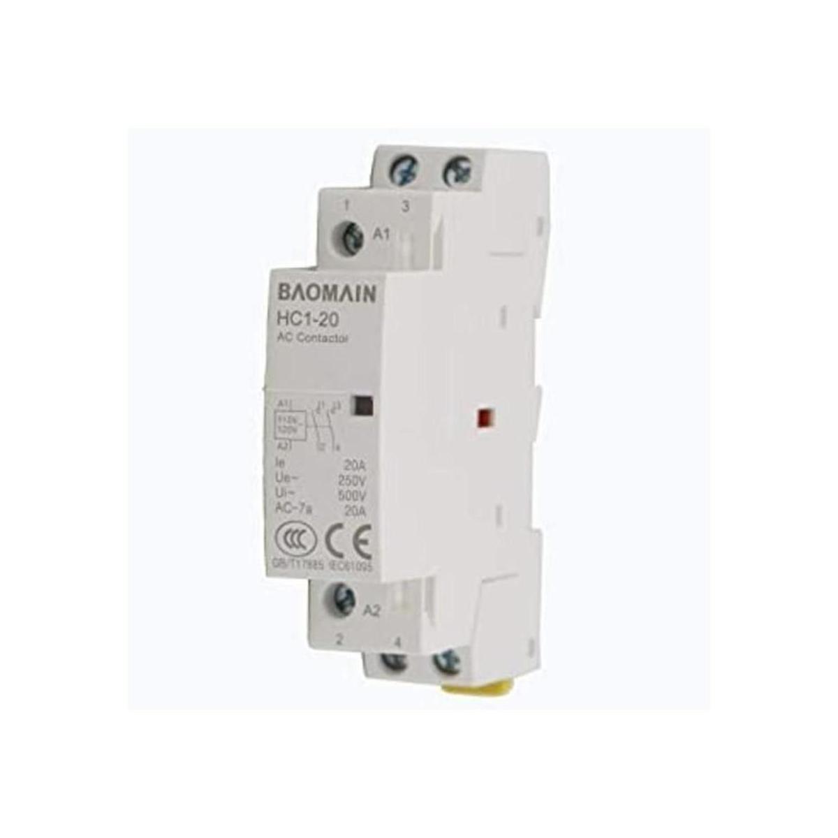 Baomain AC contactor HC1 20 110 V 20 a 2 Polo universal