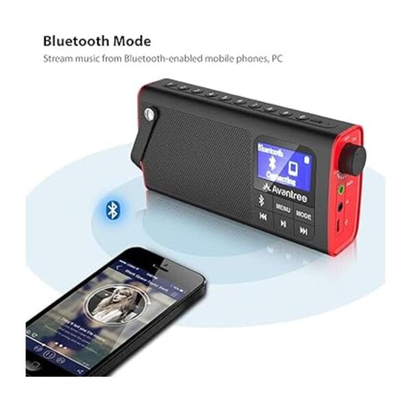 Avantree SP850 Radio FM portátil recargable con altavoz_3
