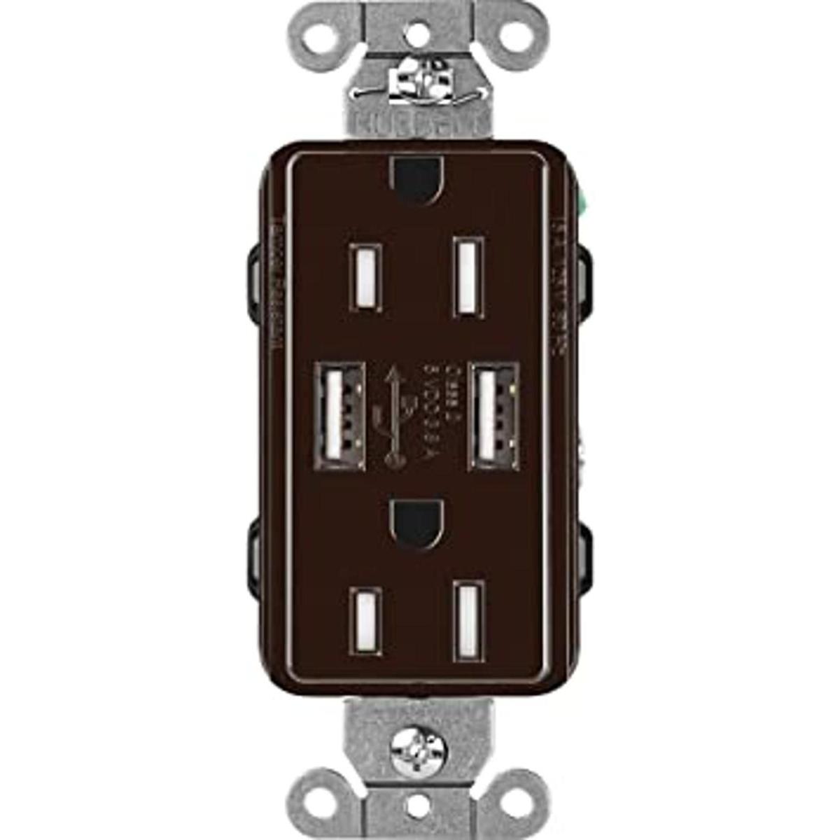 Lutron Claro Toma de corriente USB dúplex de 15