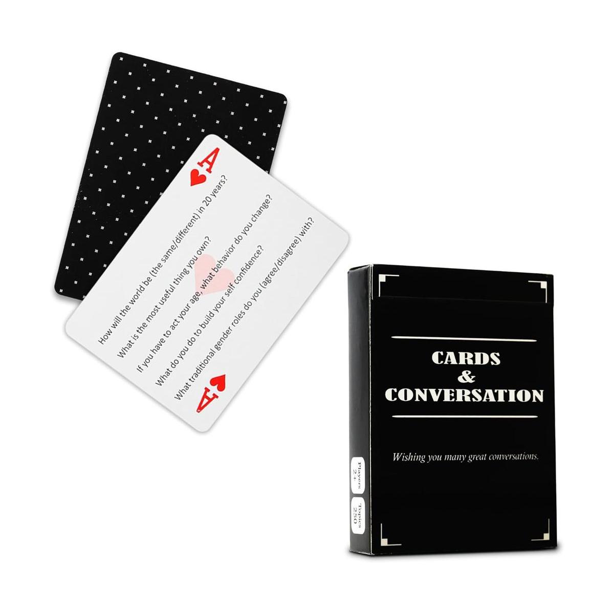 Tarjetas de conversación idioma español no garantizado.