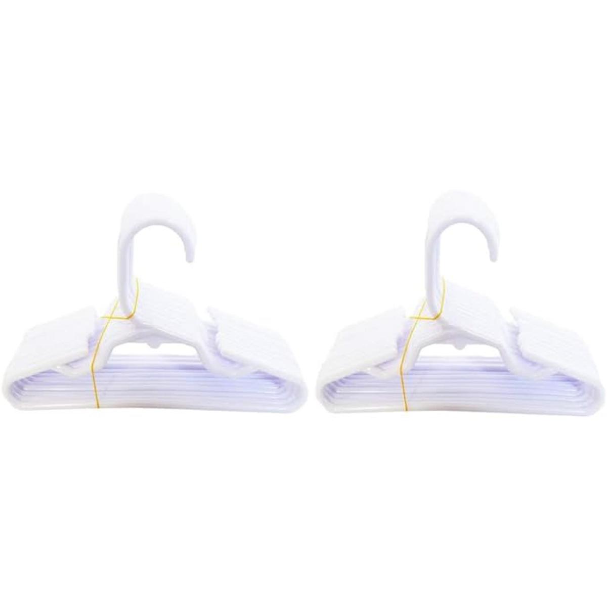 MyBrittanys 24 perchas blancas duraderas compatibles con