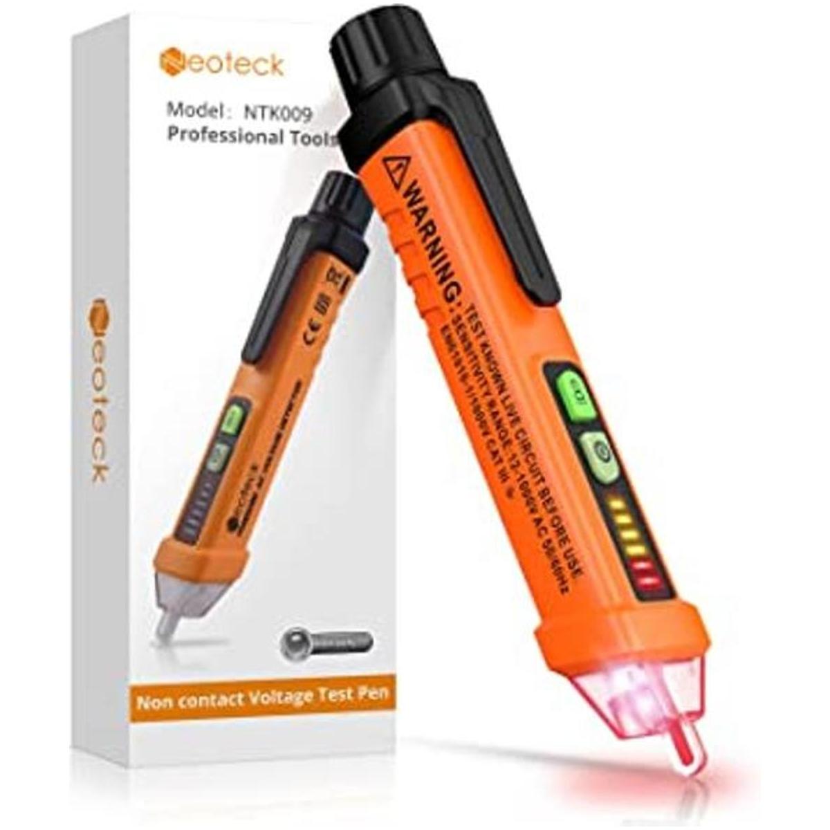 Neoteck Bolígrafo probador de voltaje de CA sin contacto