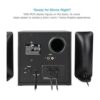Cyber Acoustics Altavoces Bluetooth con luces LED El_2