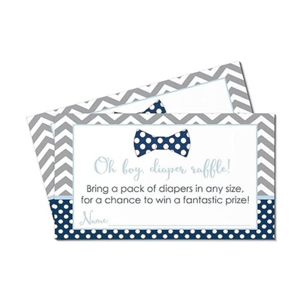 Lazo Baby Shower pañal Rifa invitación Insert_4