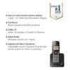 Panasonic KXTGC350B Teléfono inalámbrico con mecanismo de_2