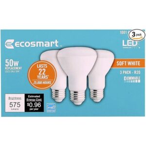 EcoSmart BR20 Bombilla LED blanca suave regulable 575_1