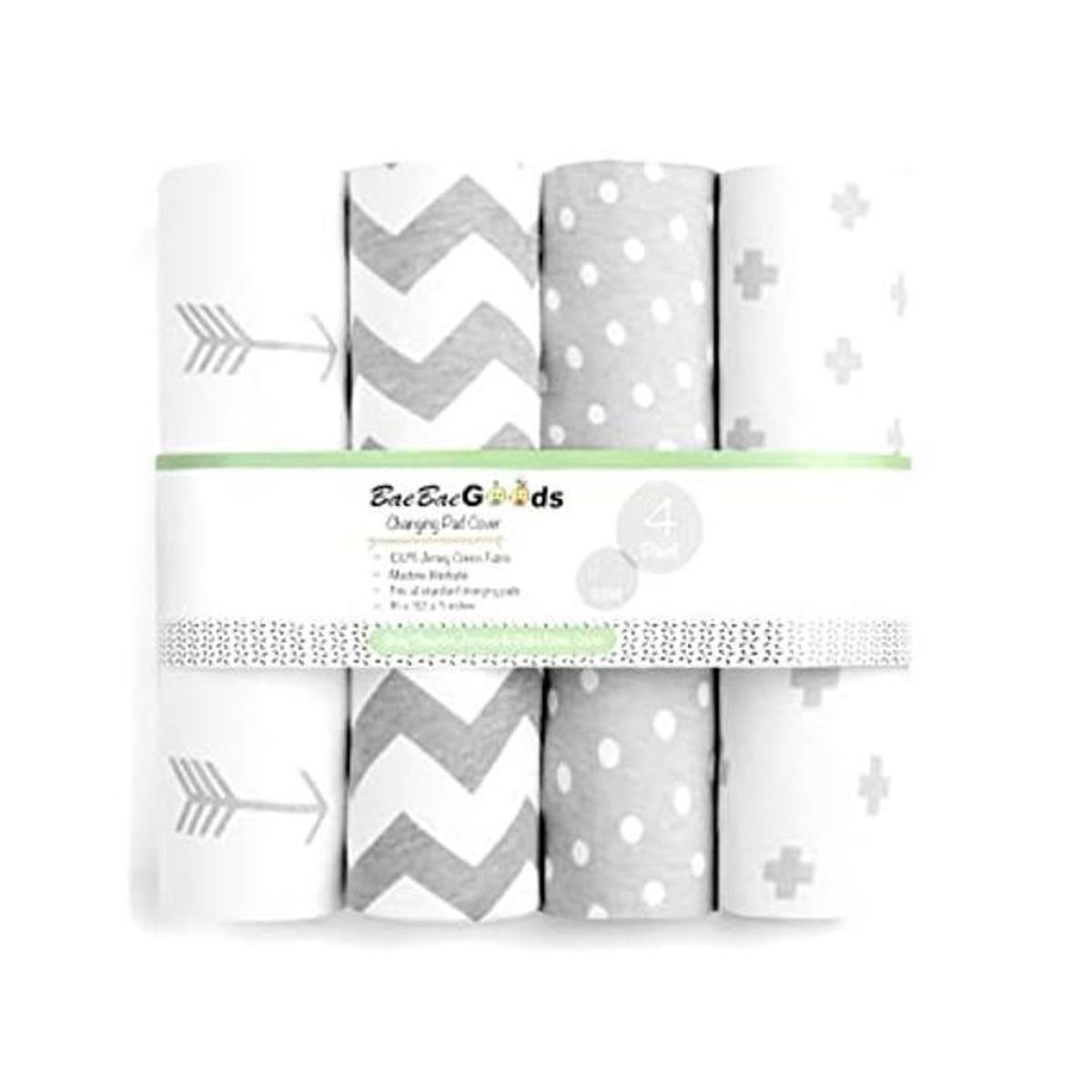 Funda para cambiador de bebé 4 unidades de algodón puro