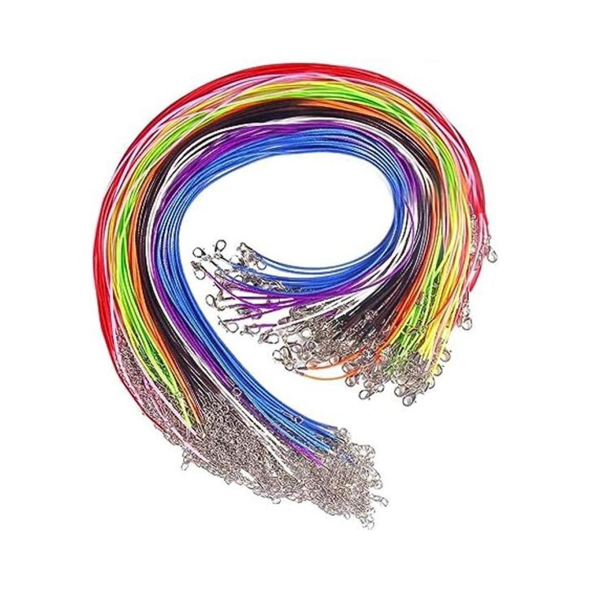 Paxcoo cordón de collar de algodón encerado de 18 pulgadas