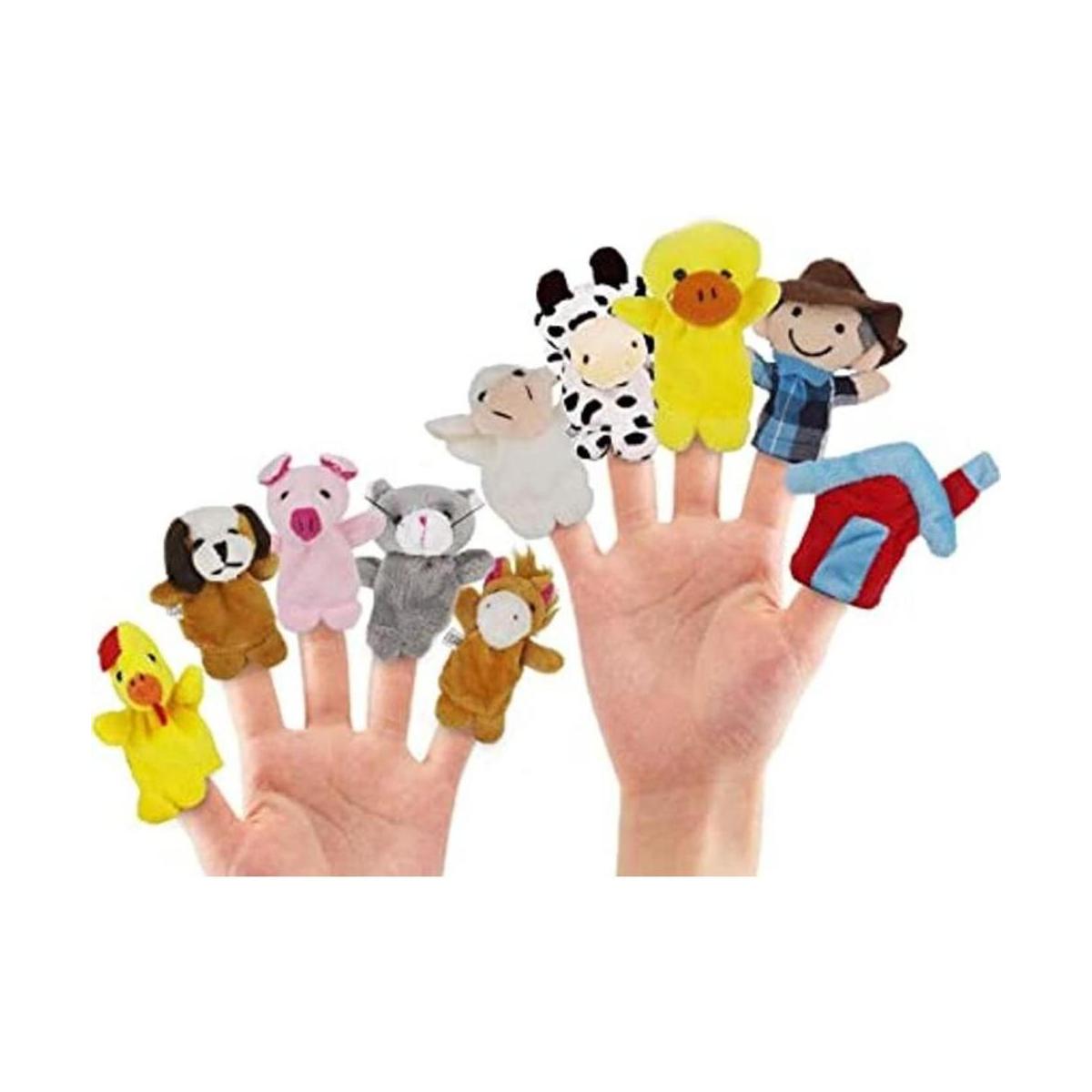 RIY 10 marionetas de dedo de Story Time Old Macdonald
