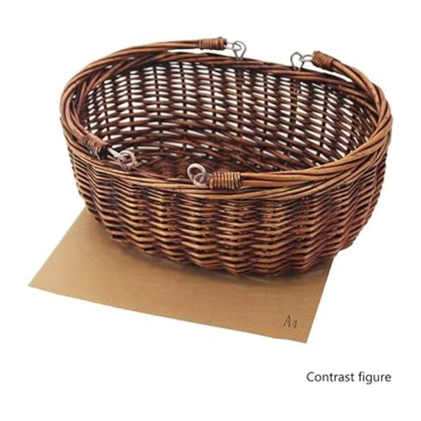 Cestas de mimbre para picnic con asas. Kingwillow marrón_3