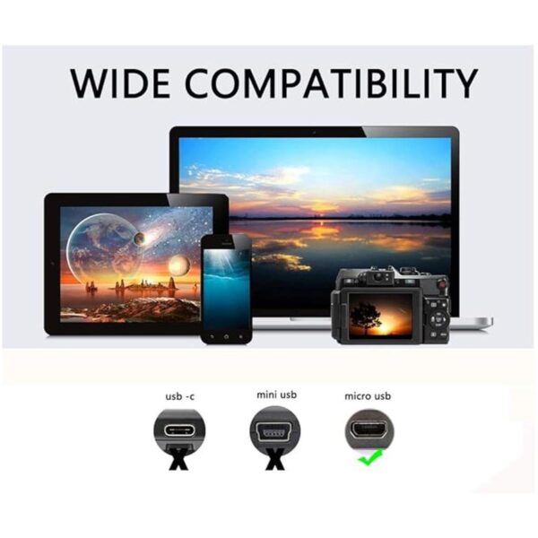 CERRXIAN Cable adaptador USB micro macho a micro macho_2
