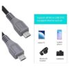 CERRXIAN Cable adaptador USB micro macho a micro macho_3