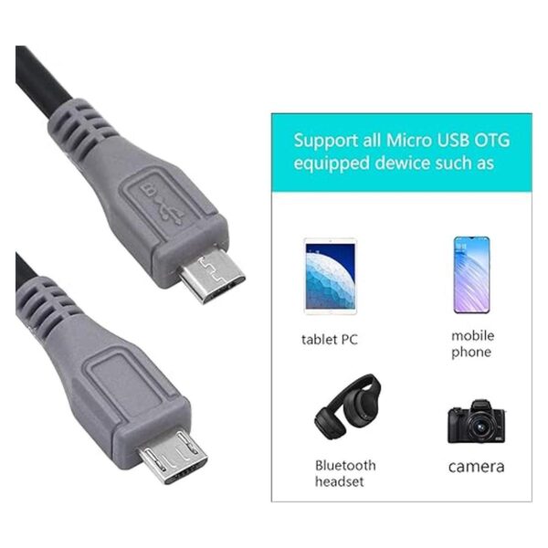 CERRXIAN Cable adaptador USB micro macho a micro macho_3