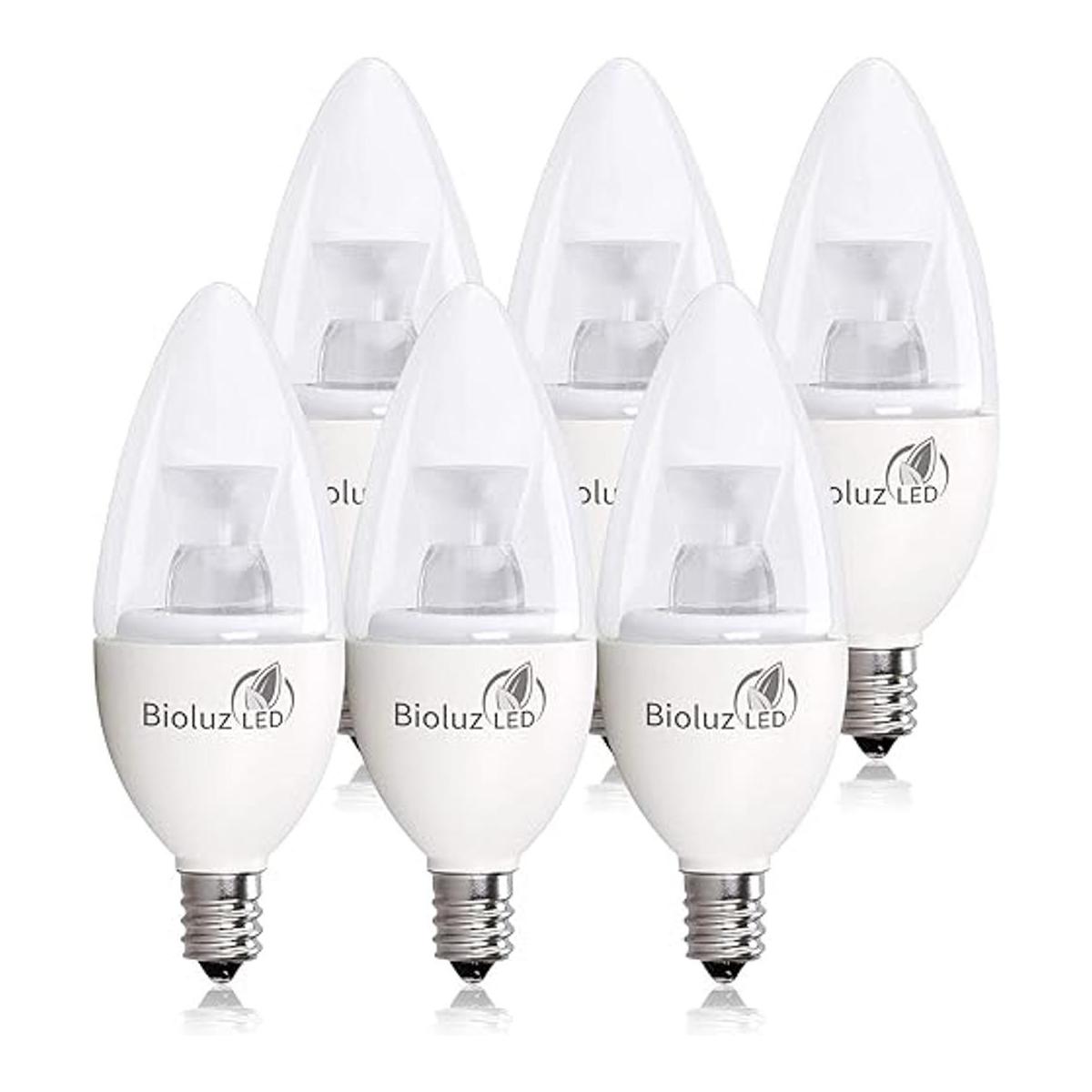 Paquete de 6 bombillas de candelabro de 40 W 5 W
