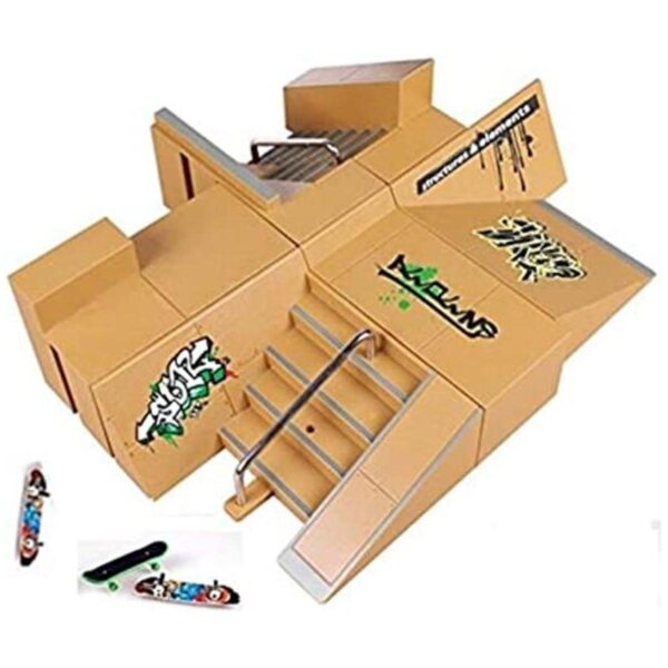 Set de pista de patinaje Kidsdream 8 piezas partes de_1