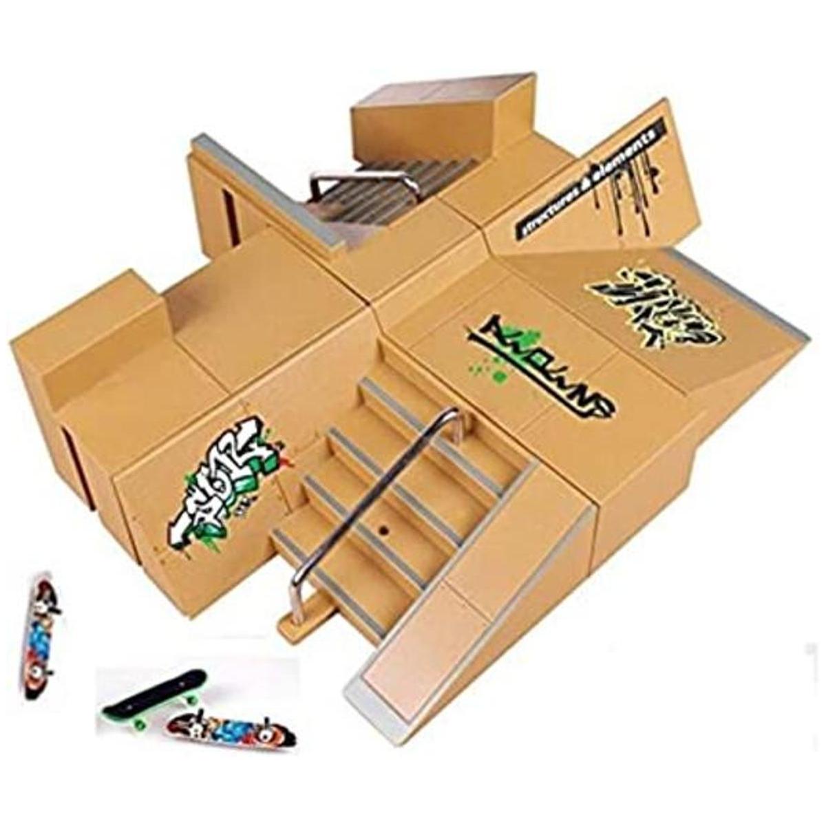Set de pista de patinaje Kidsdream 8 piezas partes de