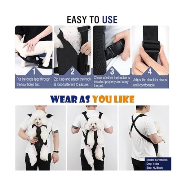 Pawaboo Mochila de transporte para mascotas ajustable_3