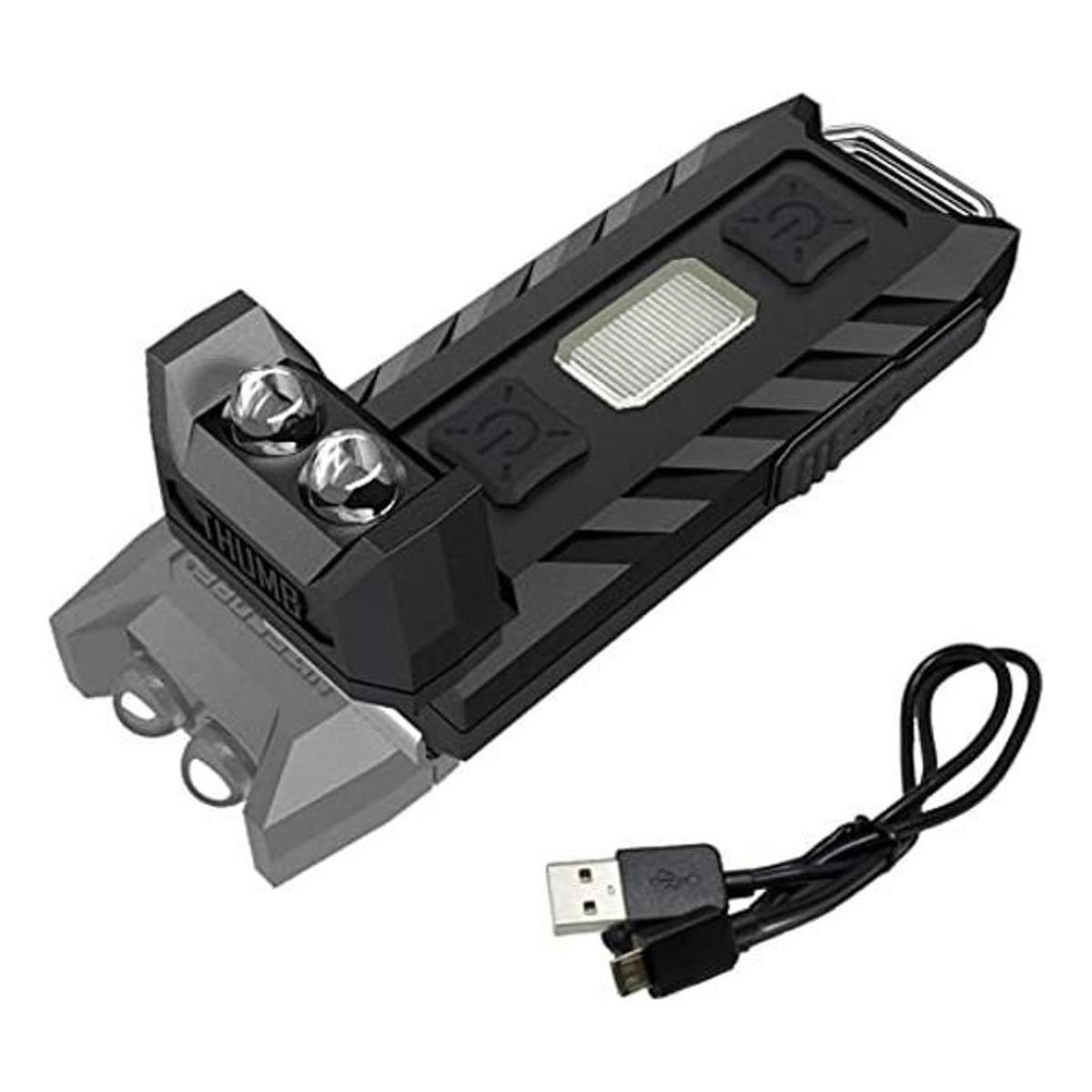 Nitecore THUMB llavero con luz roja y blanca recargable